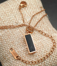 COCO CHANEL CATENINA ACCIAIO CON PENDENTE GEOMETRICO