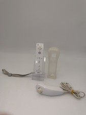 Controller Wii + Nunchuk Per Nintendo Wii / U Originale + Cover In Silicone