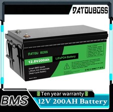 Batteria litio 12V 200Ah BMS