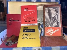 Scatola Con Manuali Di Varie Auto D’epoca 