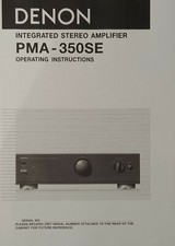 Denon PMA-350SE - Istruzioni