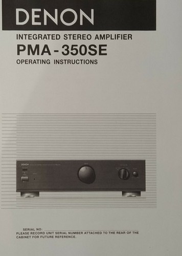 Denon pma 350se - denon,