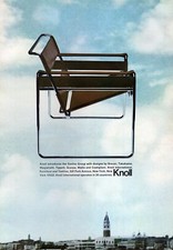 Sedia gruppo Knoll Furniture Gavina 1970 stampa a colori originale pubblicità