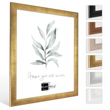 Cornice portafoto Valencia foglia oro molte misure galleria poster cornice