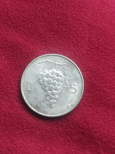 Moneta lire 1949 - moneta, repubblica