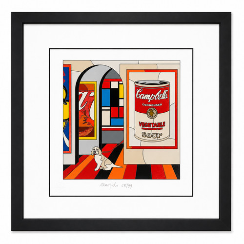 Ugo nespolo serigrafia soup - nespolo, soup-er