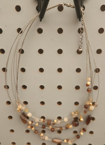 Collana vetro con perline - vetro,