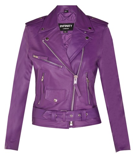 Giacca biker donna viola - giacca,
