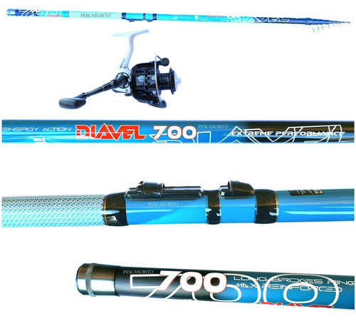 Combo canna diavel - combo, 7m