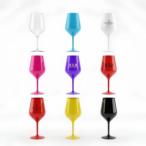 Set calici rosso azzurro - 7,