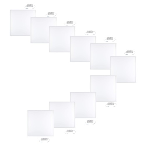 10x pannello led - 60x60, 5000lm