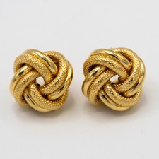 Orecchini a nodo in oro giallo