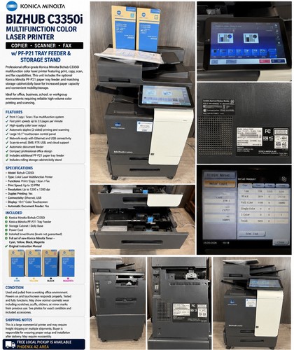 Konica minolta bizhub c3350i - konica,