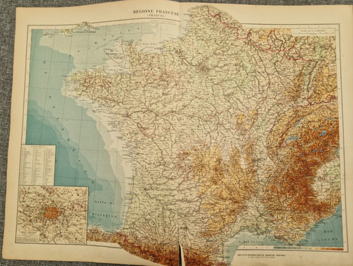 Carta geografica agostini - de,