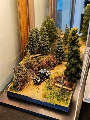 Diorama forestale fatto mano - diorama,