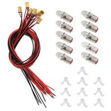 10Pcs 4.5mm E5 E5.5 Ampoule à