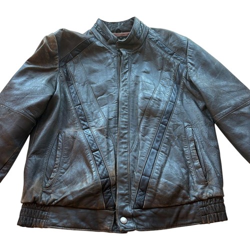 Rara giacca moto pelle - , "mad