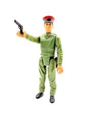 🟠Cappello Rosso Pistola Nera Action Force Palitoy Z Force Commander Completo Spedizione