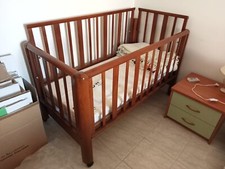 culla neonato usata Foppapedretti in legno, con materasso antisoffoco incluso