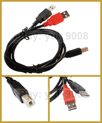 Cavo doppio usb - usb, a-maschio