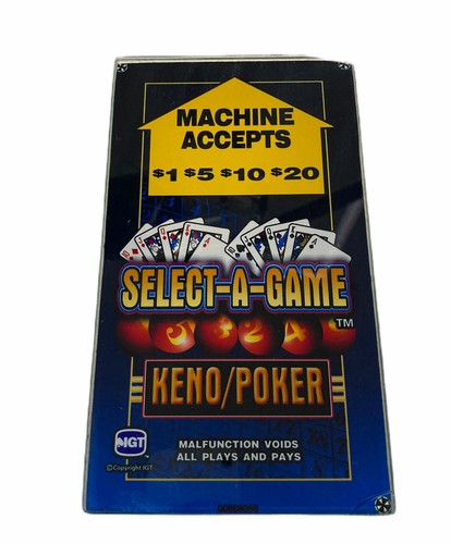 Vintage igt video poker - video, keno