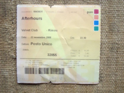 Afterhours biglietto concerto