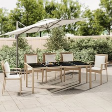 Garden Table With Wooden Top