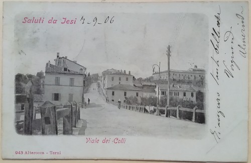 Cartolina jesi viale dei colli - viale,