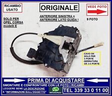 SERRATURA PORTIERA ANTERIORE SINISTRA SX ORIGINALE OPEL CORSA E 2015-2019