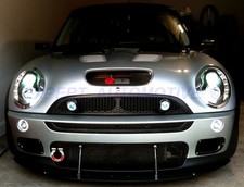FARI NERI MINI COOPER R50 R52 R53 LED DIURNI+ANGEL EYES LED DAL 01--06 +MOTORINI