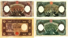 28 Banconote Vecchie Lire Italiane copie (Fac-Simile)