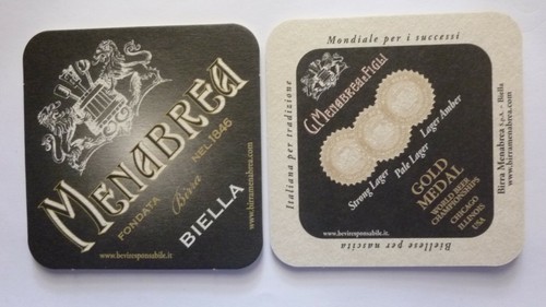 Menabrea sottobicchiere birra - menabrea,