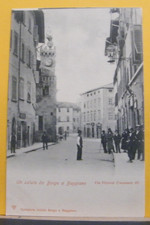 BOR) UN SALUTO DA BORGO A BUGGIANO  VIA VITTORIO EMANUELE III - FP NV 1900ca