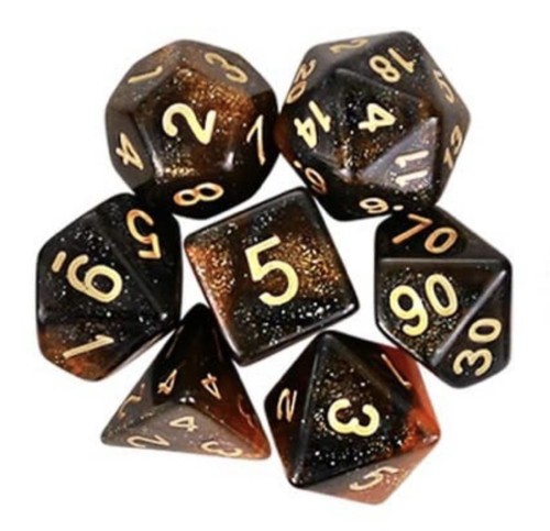 Set dadi rpg 7 pezzi - set,