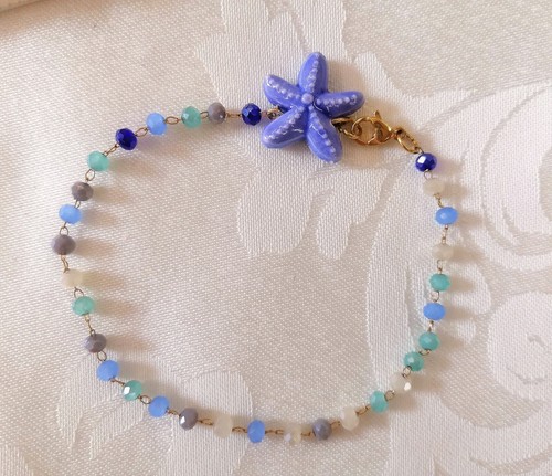 Bracciale acciaio stella - bracciale,