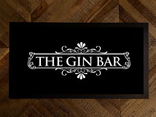 Gin Bar runner Mat label party