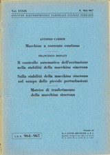 Macchine a corrente continua - Il controllo automatico dell'eccitazione nella st