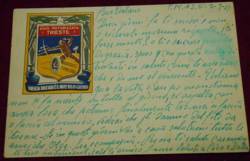 Cartolina divisione - cartolina,