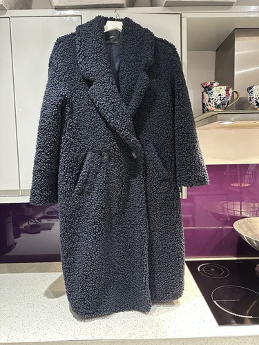 Cappotto zara navy teddy - cappotto,