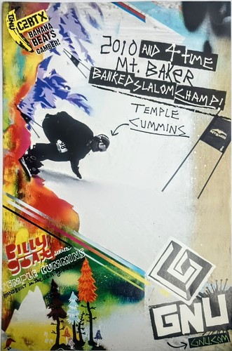 Poster gnu snowboard - poster, baker