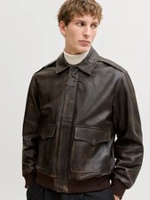 Giubbotto bomber uomo pelle