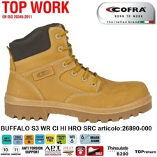SCARPE ANTINFORTUNISTICA COFRA BUFFALO S3 WR CI HI HRO SRC nubuck idrorepellent+