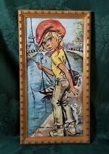 Idylle Falconi AKA Jolylle Vintage FISHER BOY CORNICE '60 Wide Eyes 1960 Kitsch