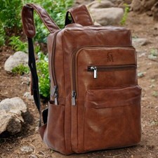 Zaino Uomo Pelle Grande Lavoro