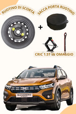Ruotino Di Scorta 16" Per Dacia Sandero Con Sacca+ Cric 1.5T in Omaggio!
