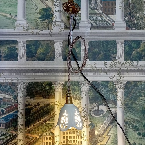 Lampadario cupolina ceramica