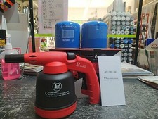 Lampada Per Saldare Cannello Accendi Fuoco HELLFIRE + 2 Bombole Gas Butano