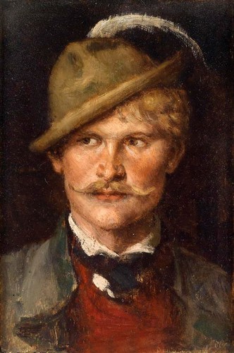 Dipinto olio ritratti - , giovane