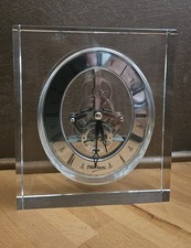 Orologio da tavolo Ottaviani in cristallo con movimento a vista – 14×15 cm