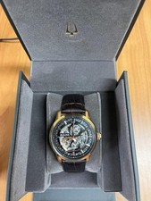 OROLOGIO UOMO BULOVA 97A169 Scheletro Automatico Sutton Oro Rosa Grigio